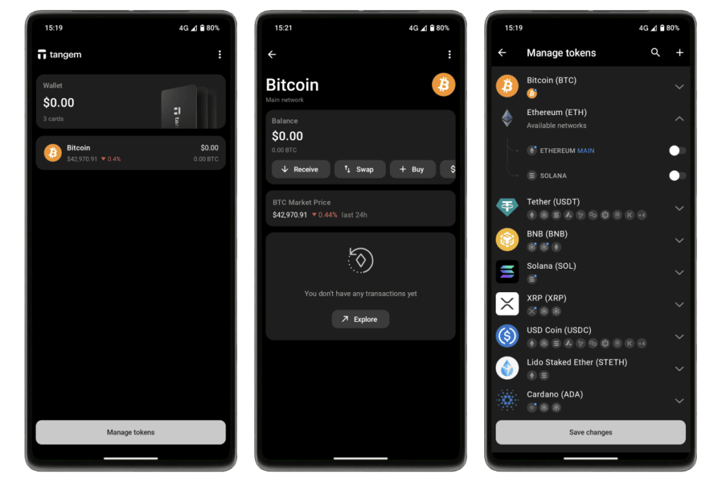 Interface principale